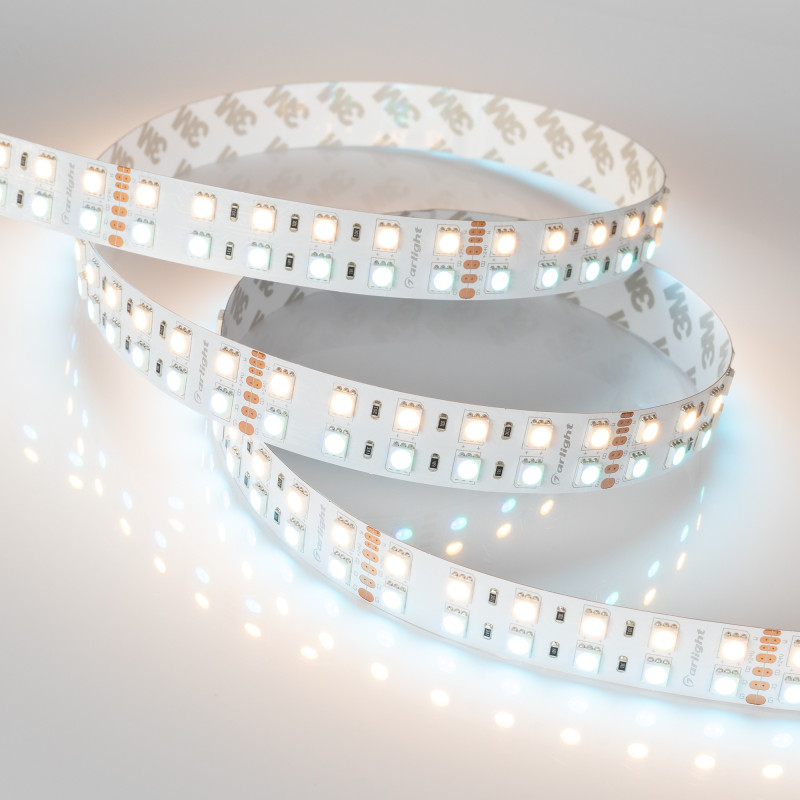Лента RT-B144-19mm 24V RGBW-Warm (32 W/m, IP20, 5m) (Arlight, Открытый) 012327(3). Цена указана за 5 метров. Продается кратно 5 метрам.