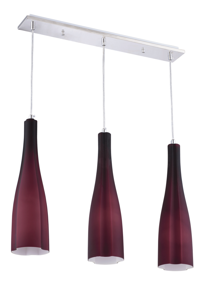 Люстра L580 x W80 x H1150, мм, 3*40W (120W), PURPLE(Фиолетовый) Sfera Sveta 5065/3 PURPLE