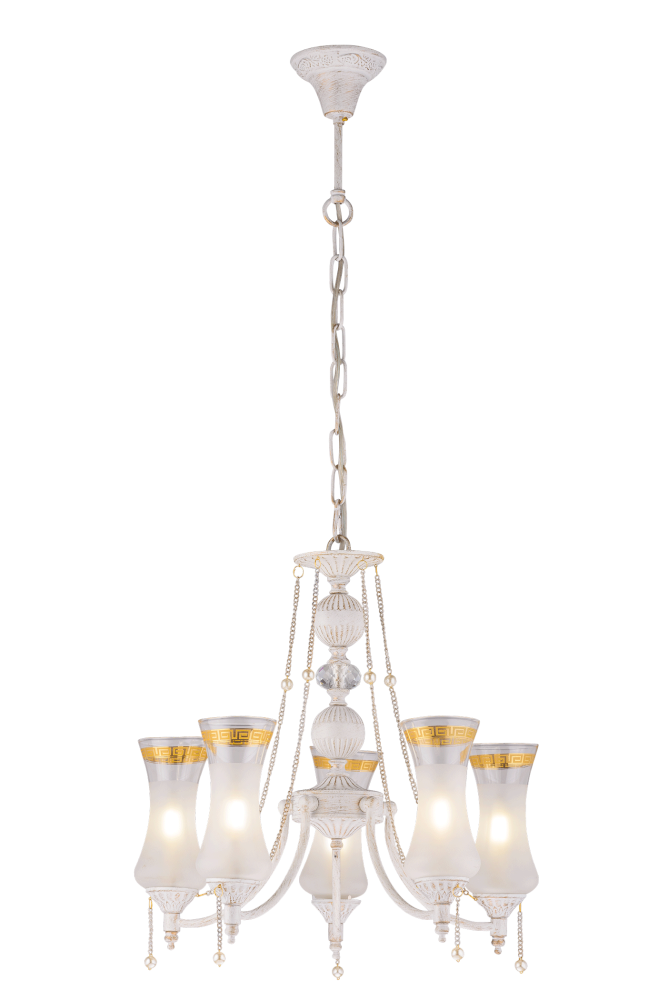 Люстра Ø460 x H480(1000), мм, 5*40W (200W), BEIGE(Бежевый) Sfera Sveta 5515/5 BEIGE