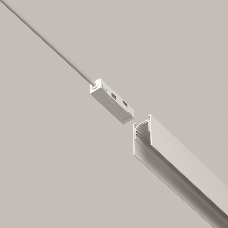 Подвод питания 35*1,7*1,9 см, Maytoni Technical Accessories for tracks Exility TRA034B-42W-1 белый