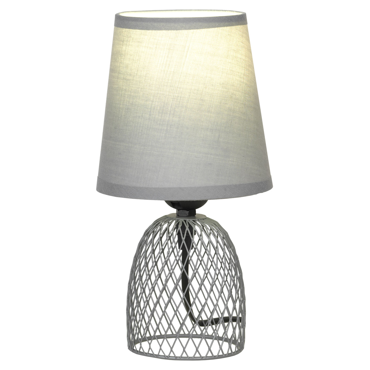 Настольная лампа 13*25 см, 1*E27*40W Lussole Lattice LSP-0562 серый