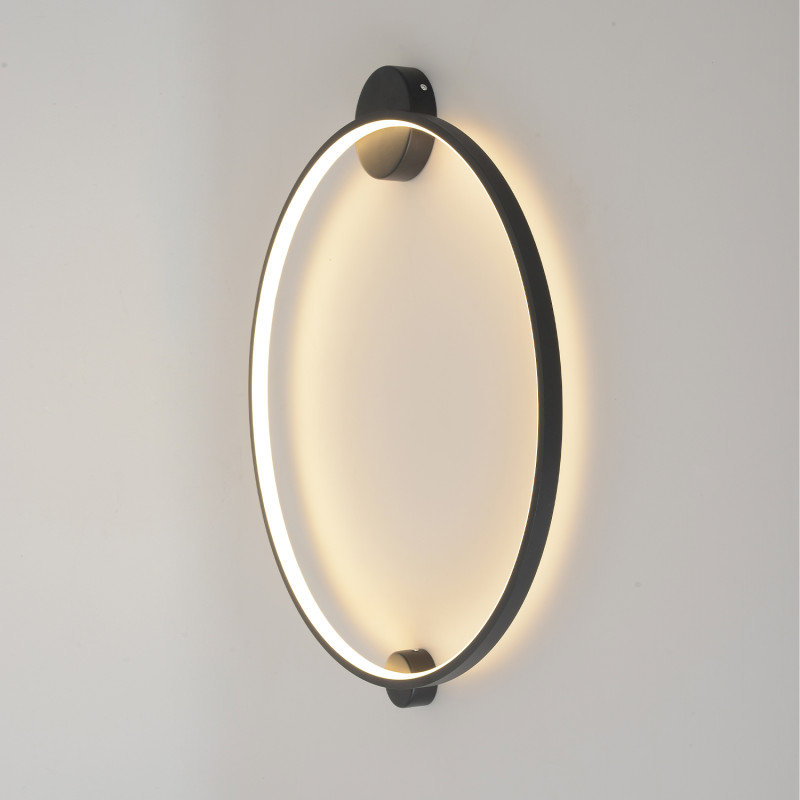 Настенный светильник 60 см, 26W, 3000-6000K, Crystal Lux REAL AP26W LED BLACK, черный