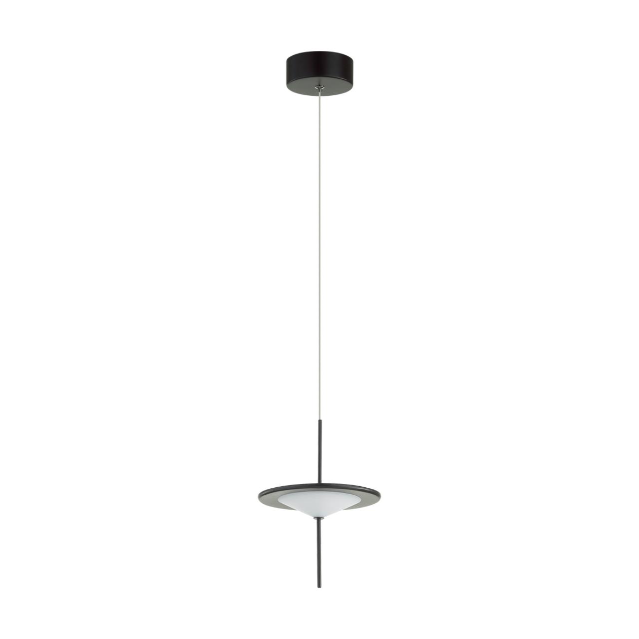 Светодиодный светильник 18 см, 10W, 3000K, Odeon Light Steka 5012/10L, черный