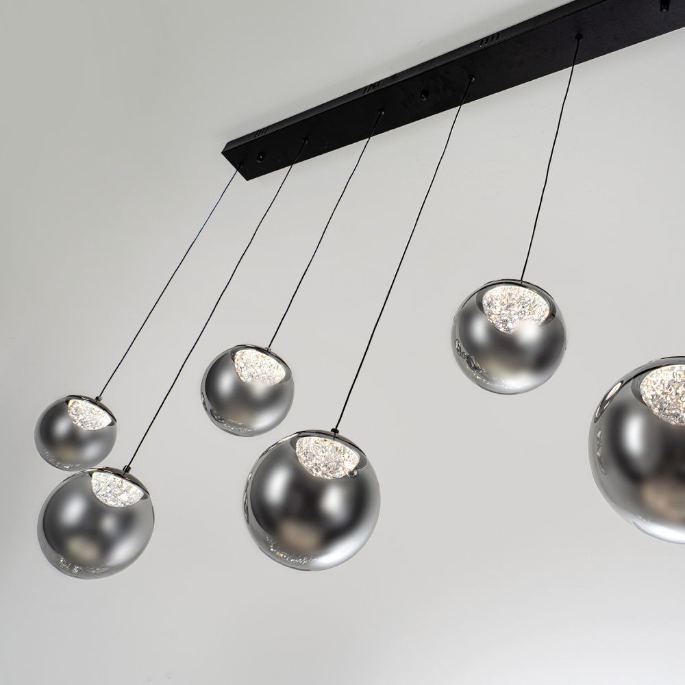 Светильник 120** см, LED*38W, 3000-6000K, Modelux  ML.2338.6 BK, Чёрный