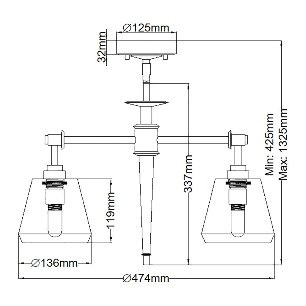 Люстра для ванных комнат Elstead Lighting, Арт. BATH-AGATHA3P-PC
