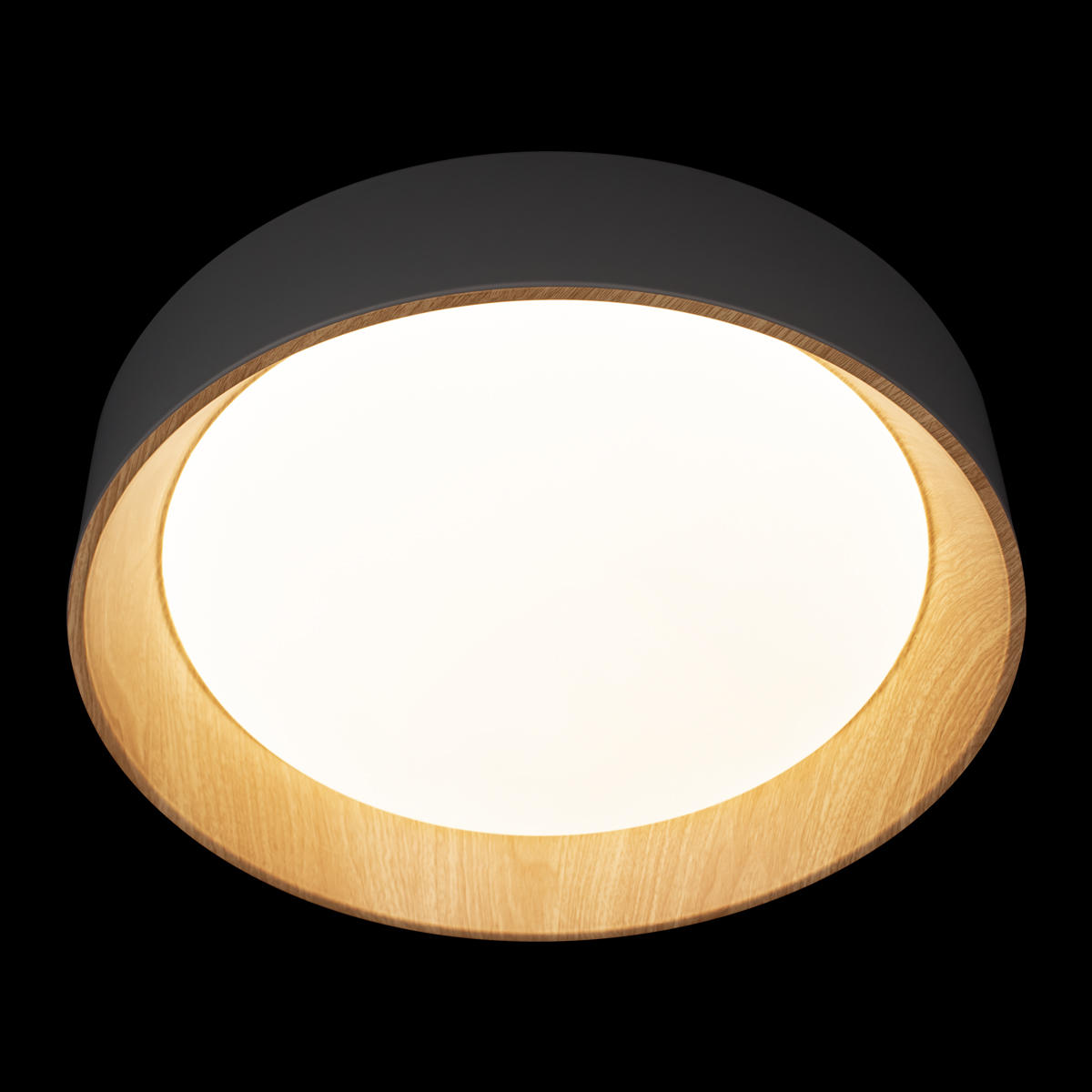 Потолочный светильник 45*10 см, 1*LED*36W 4000K серый, дерево LOFT IT Coin 10202 Grey