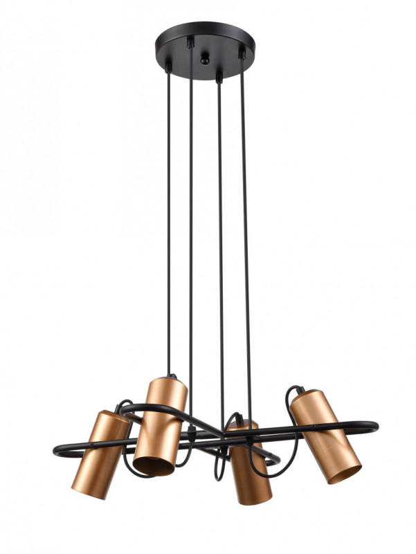 Подвесной светильник 60*60*130 см, 4*E14 черный Vele Luce Pacifico VL5804P04