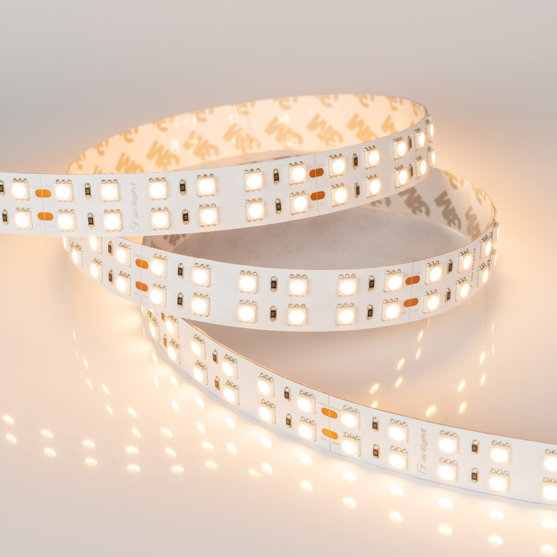 Лента RT-B144-19mm 24V Warm3000 (34.4 W/m, IP20, 5060, 5m) (Arlight, 34.4 Вт/м, IP20) 025273(2). Цена указана за 5 метров. Продается кратно 5 метрам.