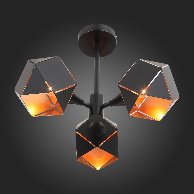 Люстра потолочная 35 см, ST LUCE ENIGMA SL258.402.03 Черный
