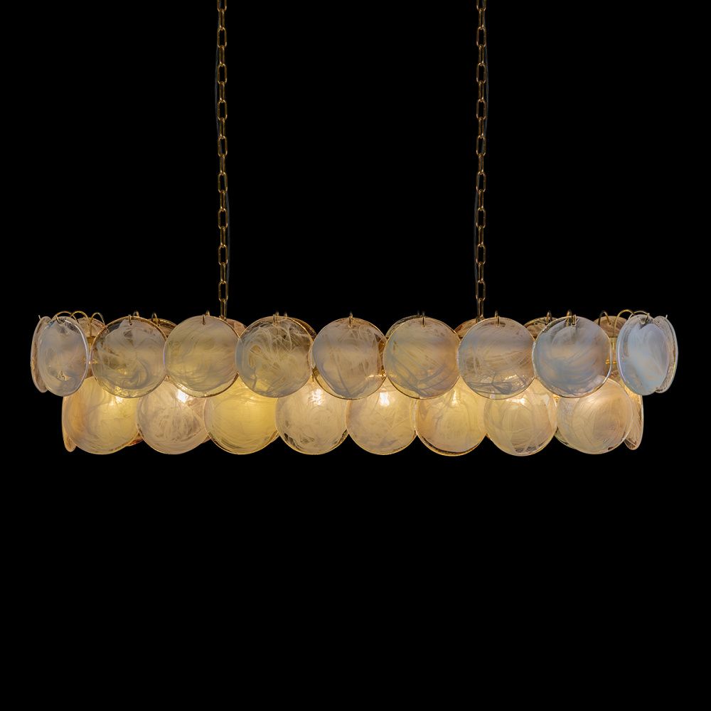 Подвесная люстра 120 см, LOFT IT Lolly 10492/1200R Pearl, золото