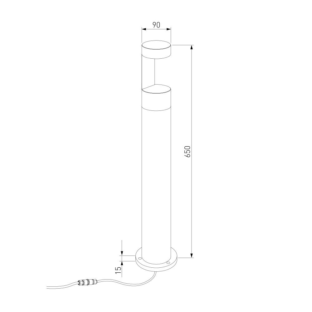 Ландшафтный светильник Nimbus 3000K cерый IP54 35126/F серый Elektrostandard  4690389219252, a072093