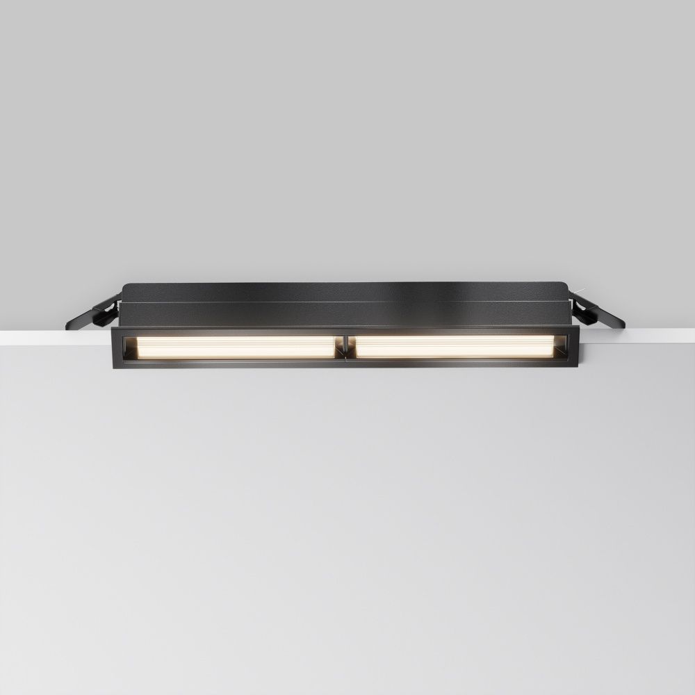 Встраиваемый светильник  DL100-12W2.7-3-4K-B 22,6*2,9*-3,5 см, *LED*12W, 4000K, Maytoni technical Parete DL100-12W2.7-3-4K-B, Черный