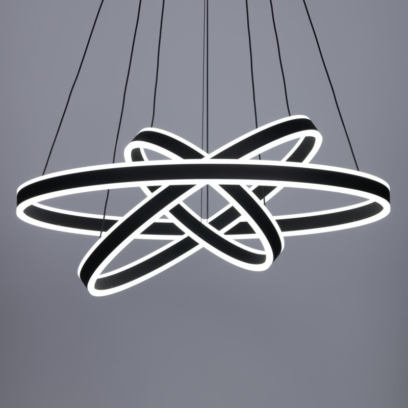 Люстра 80*120 см LED*195 W, 3000 / 5500 К Citilux Дуэт Черный CL719681