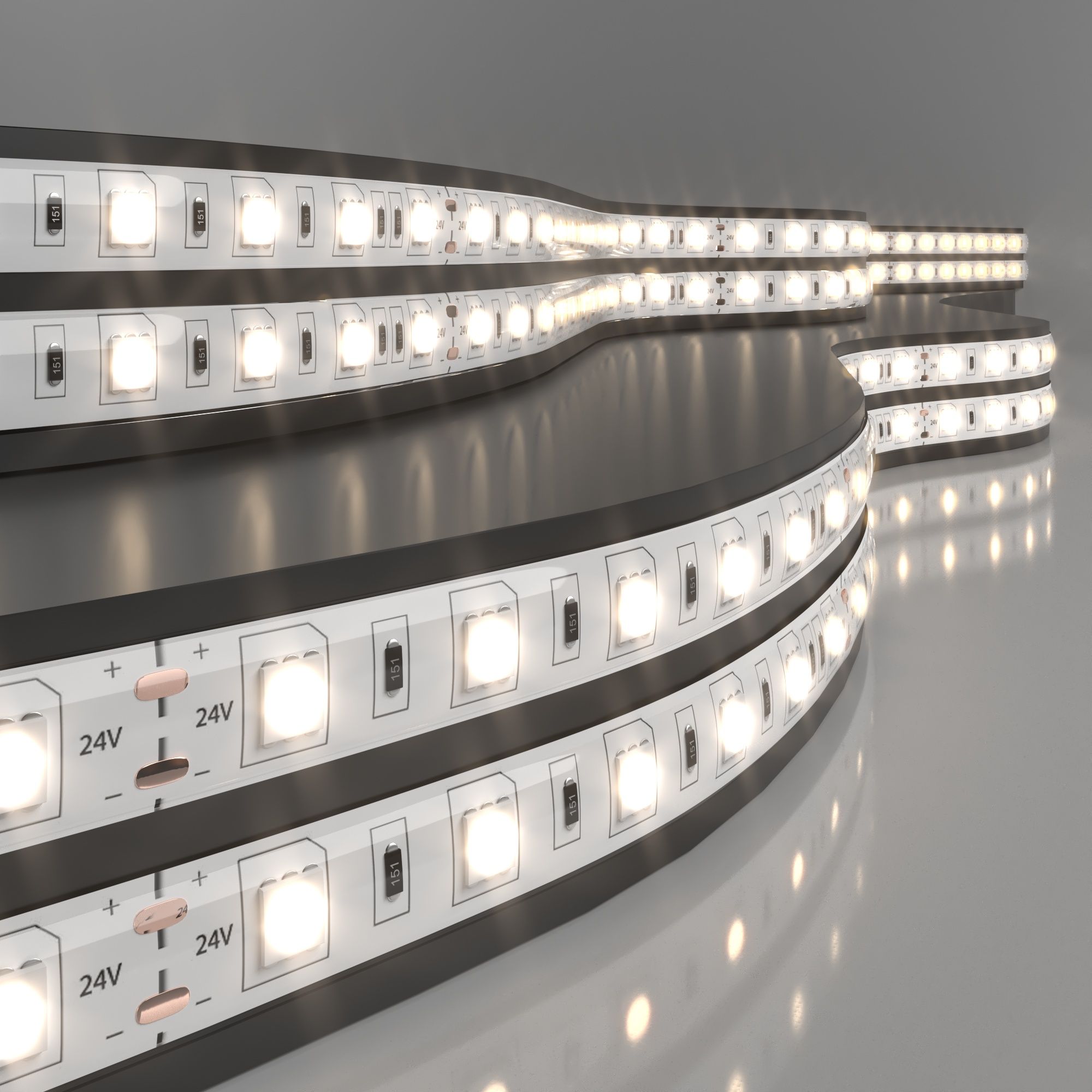 Светодиодная лента Лента светодиодная 24V 14,4W 60Led 5050 IP65 теплый белый, 5м Elektrostandard