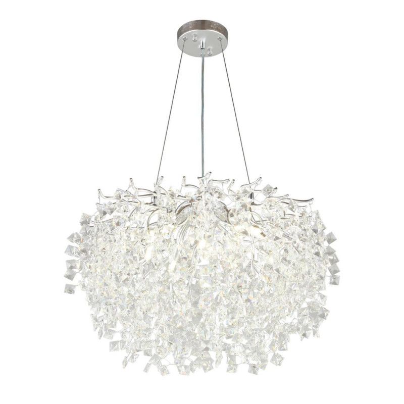 Подвесная люстра 60*70-160 см, 10*G9, 5W, Aployt Danusia APL.846.03.10, хром