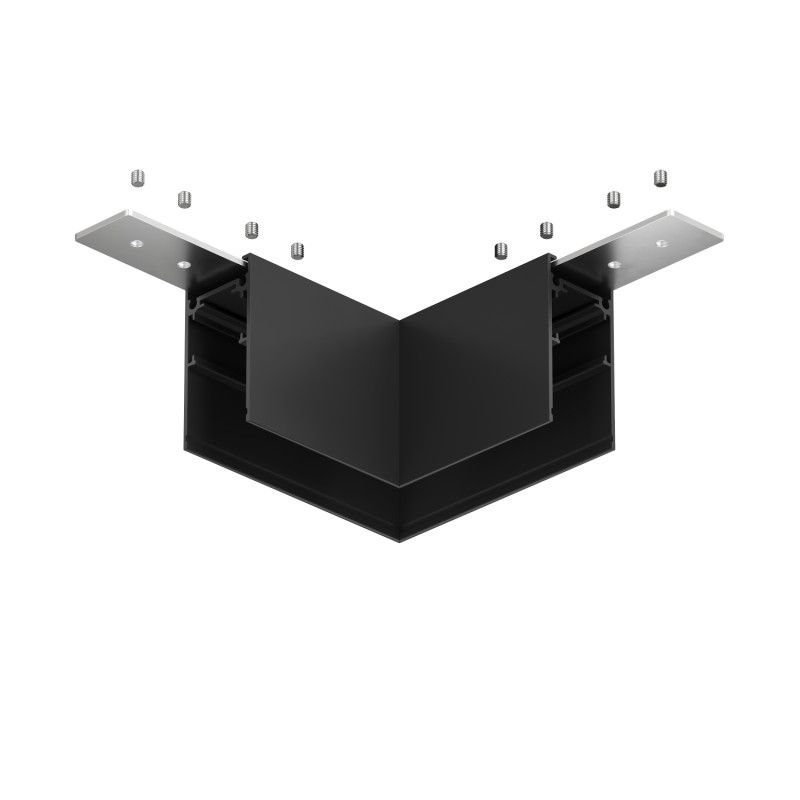 Соединитель для шинопровода 8,5*8,5*5 см, Denkirs SMART 48V BASE | СМАРТ 48V БЕЙС TR8512-BK, черный