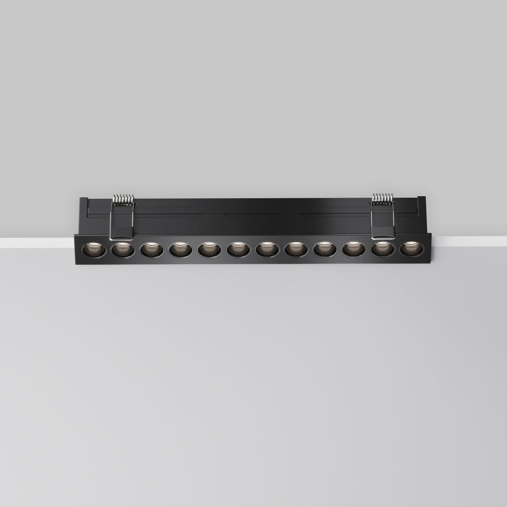 Встраиваемый светильник  DL065-20W3-6K-B 25,5*3,1*-3,95 см, *LED*20W, 6000K, Maytoni technical Points DL065-20W3-6K-B, Черный