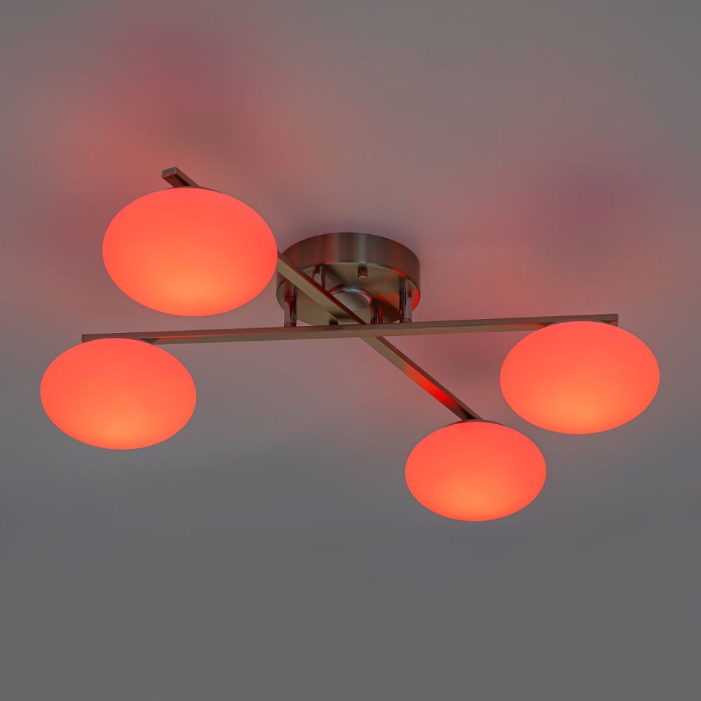 Светильник 75 см, 48W, 3000-5500K, Citilux ATMAN SMART CL226A141 RGB LED, матовый хром