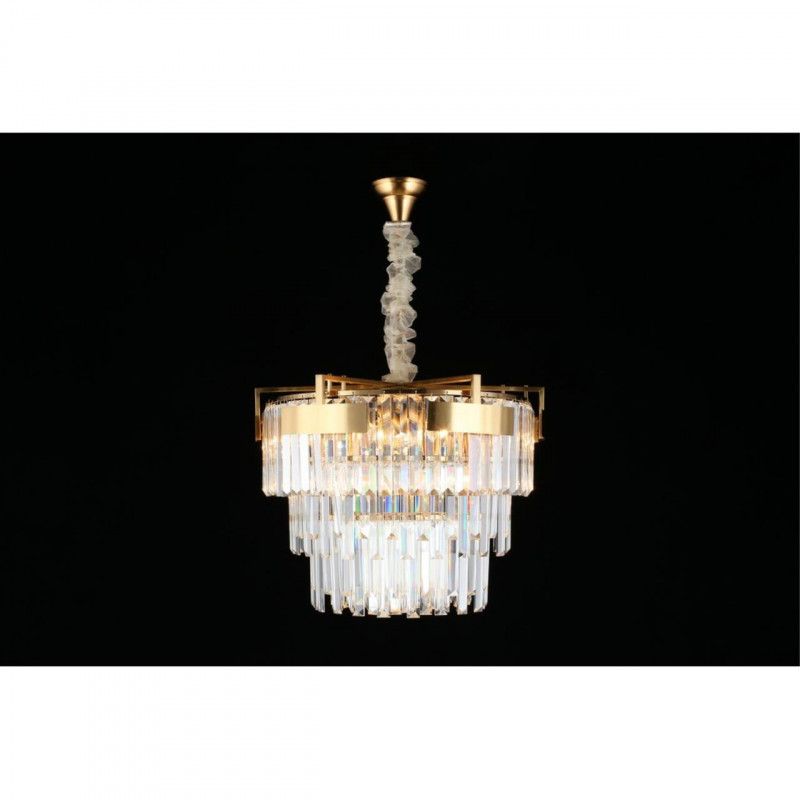 Каскадная люстра 50*60-100 см, 9*E14, 40W, Aployt Mariz APL.813.13.09, латунный