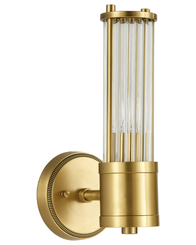 Бра 16*11,5*30 см, 1*E14, 40W, Moderli Brass V11020-1W латунный