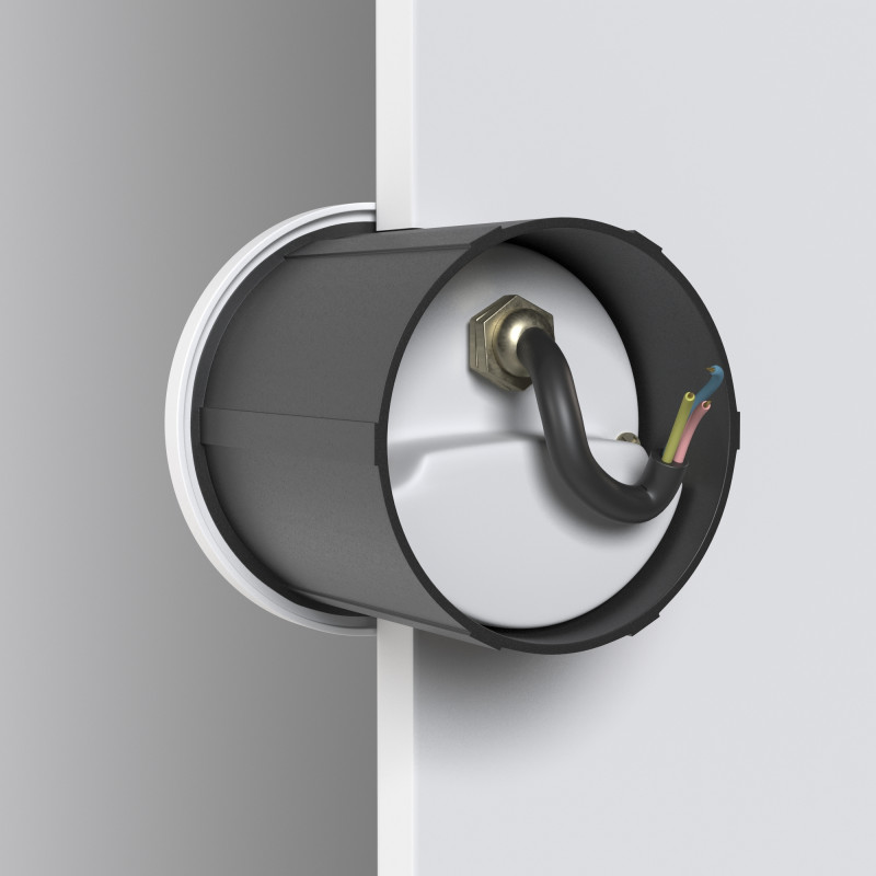 LED светильник 7 см, 3W, 3000K, Maytoni Lock O014SL-L3W3K, белый, вр 5,5 см