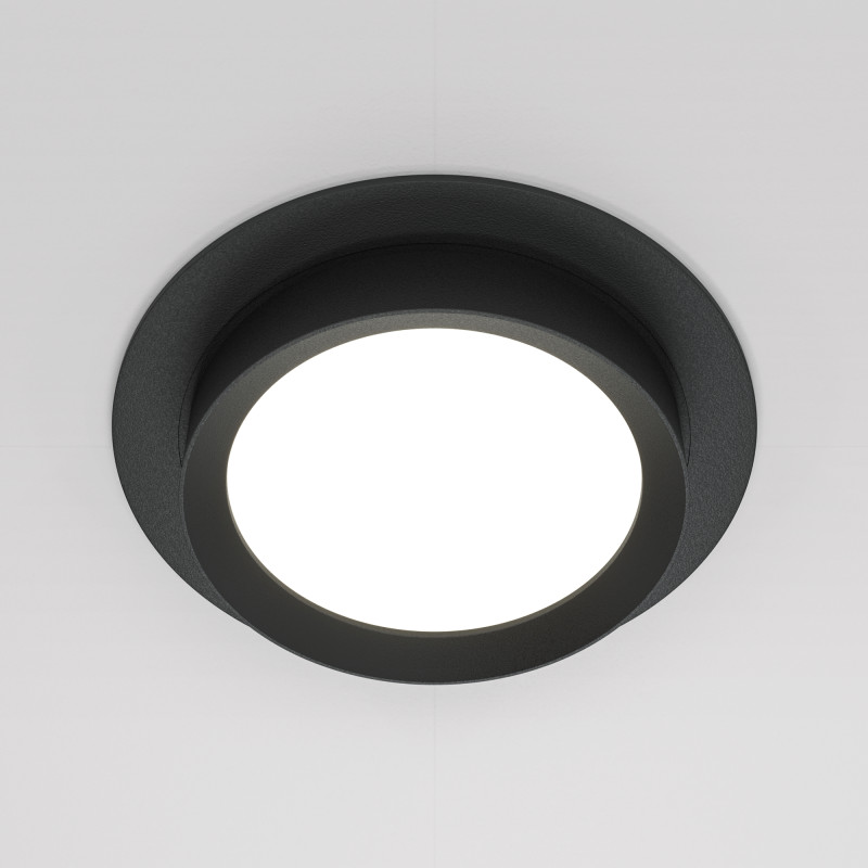 Светильник 11 см, Maytoni Downlight Hoop DL086-GX53-RD-B, черный