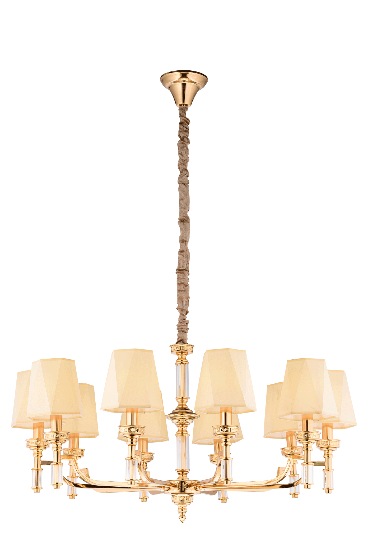 Люстра 950*480-1600, 10*E14, 40W NewRgy Модерн 8679/10FG FGD, Золото