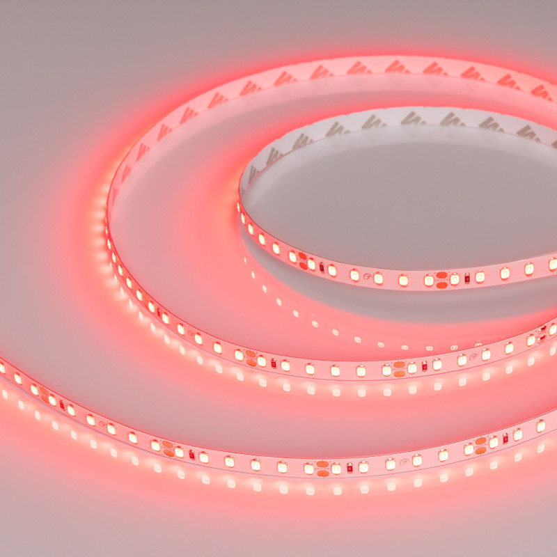 Лента RT-A120-8mm 24V Red (9.6 W/m, IP20, 2835, 5m) (Arlight, 9.6 Вт/м, IP20) 008781(2). Цена указана за 5 метров. Продается кратно 5 метрам.