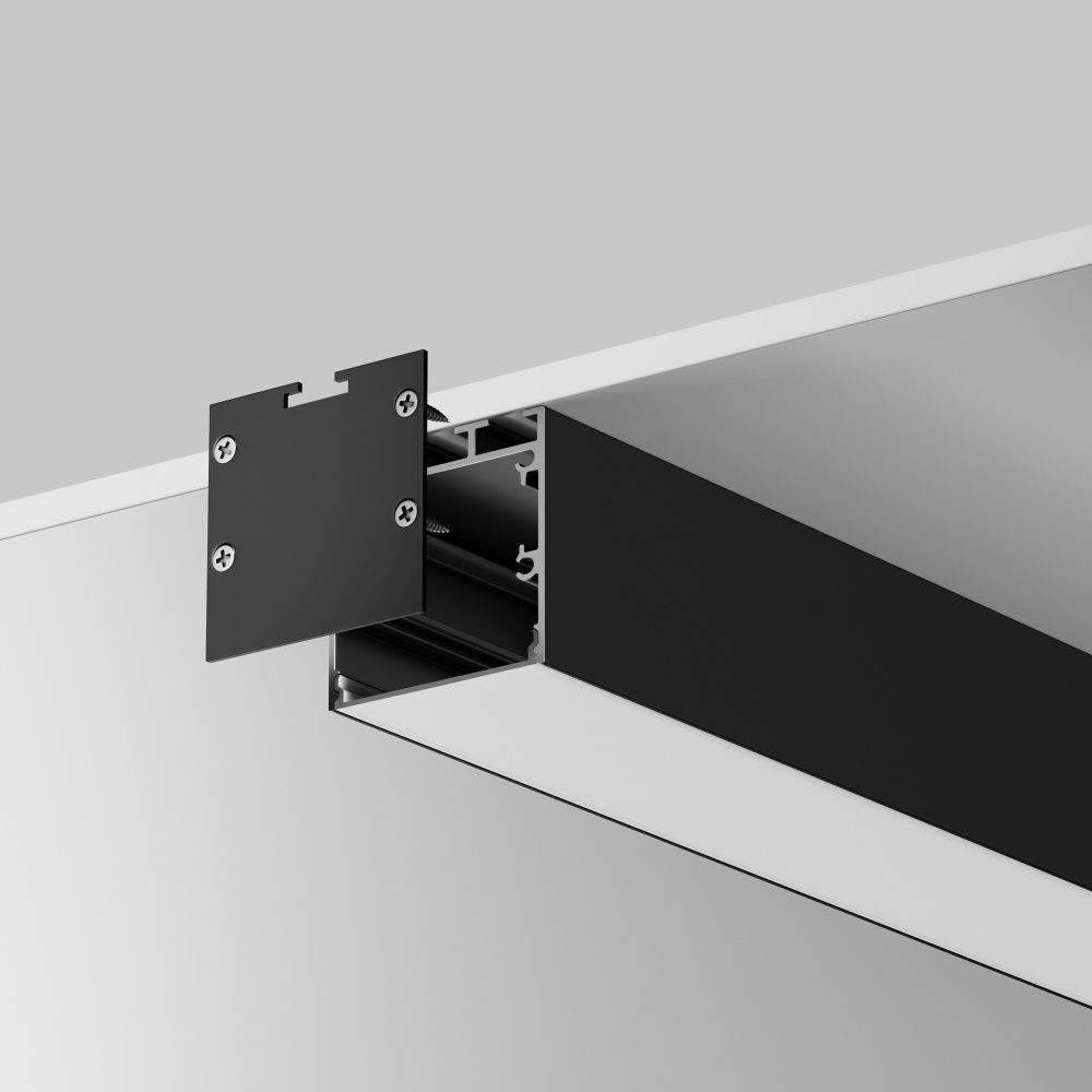 Комплект заглушек (для профиля 35×35) 2 шт., ALM-3535BT-B-EC 642038, *4*4 см, Maytoni Led Strip 642038, Черный