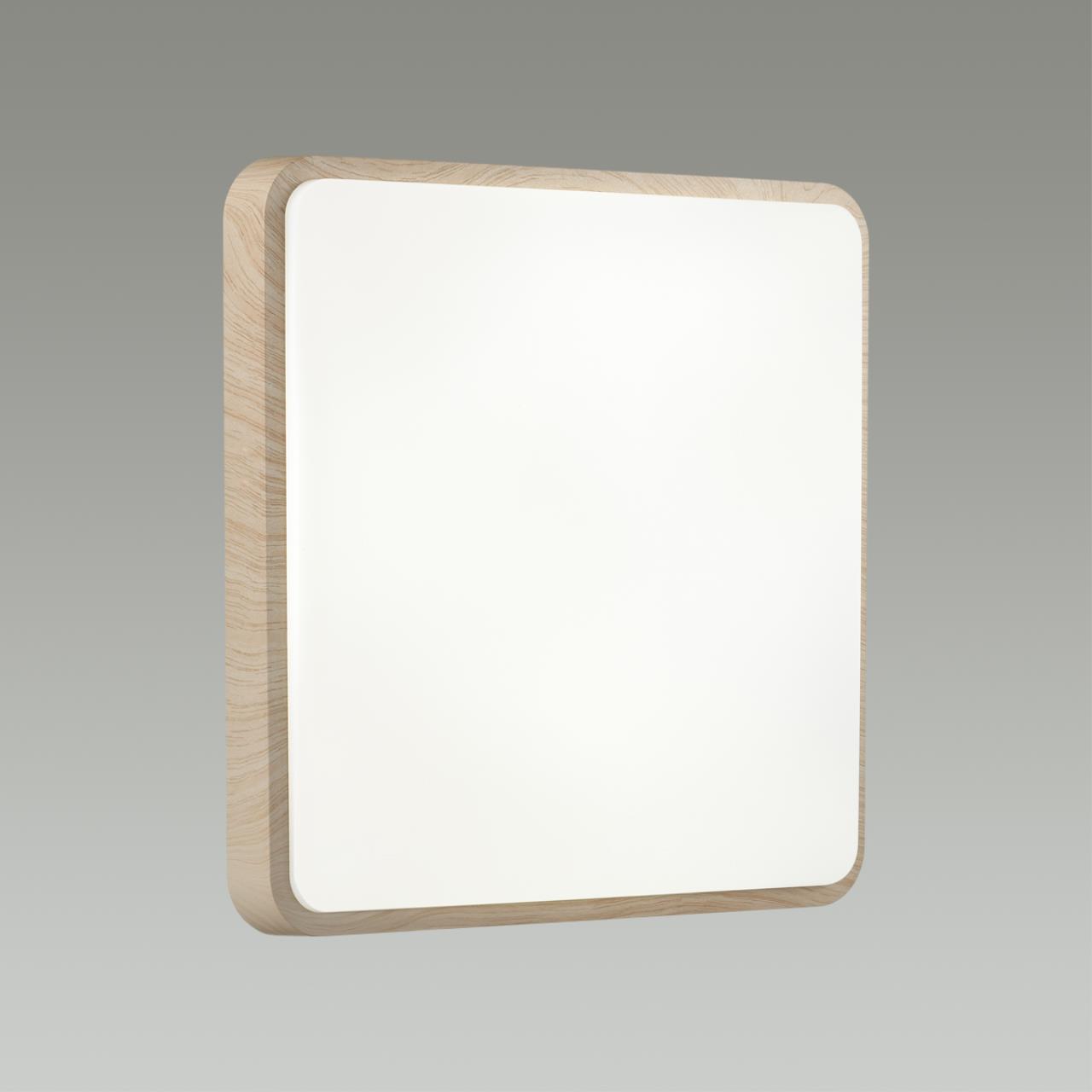 Cветильник 48*6 см, LED 72W, 3000-4200-6300 К, IP43, белый/бежевый под дерево, пластик Sonex Merto, 7608/EL