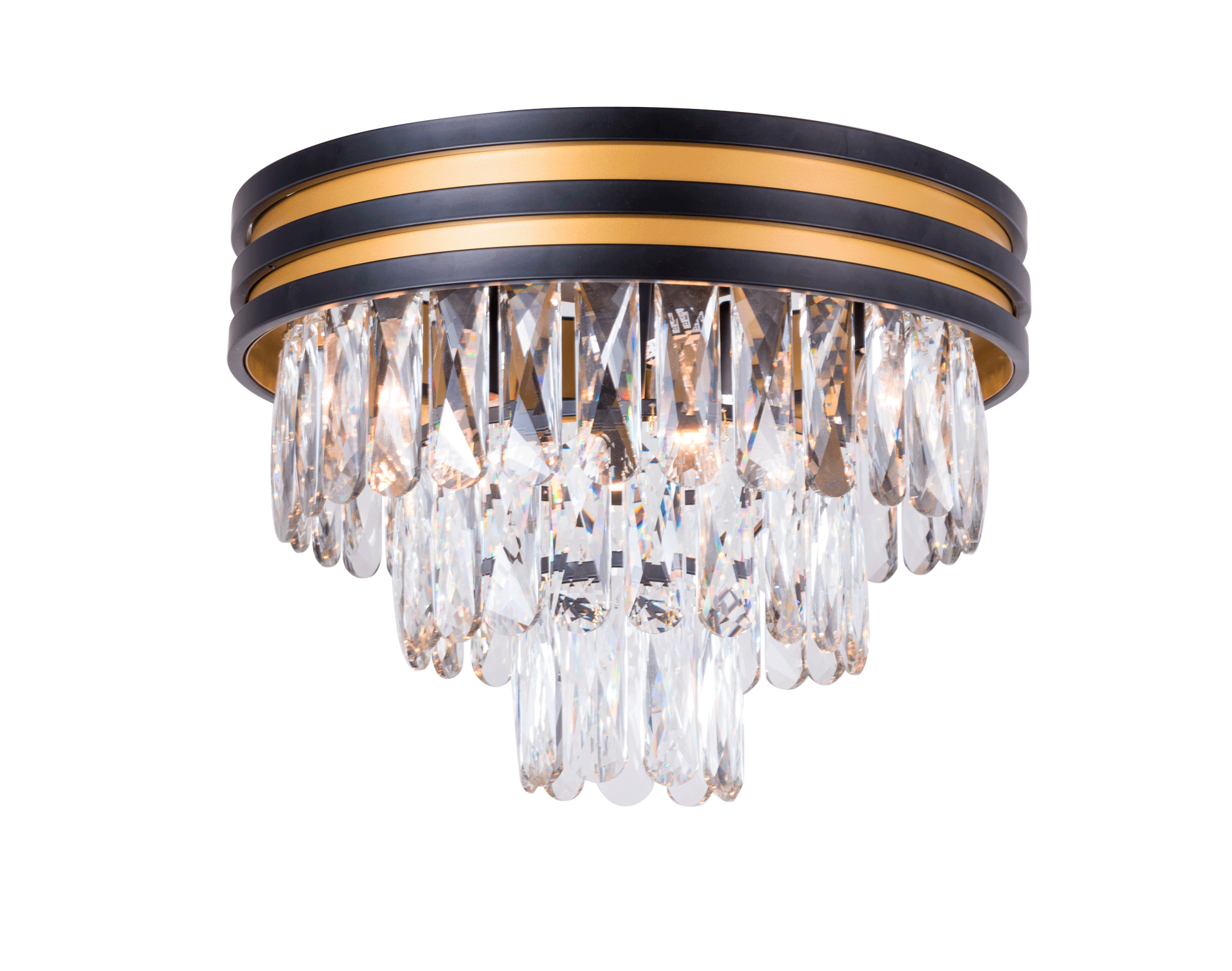 Люстра 400*300, 6*E14, 40W NewRgy Cristallo 2417J/6A MBK+GD+CL, MBK+GD+CL