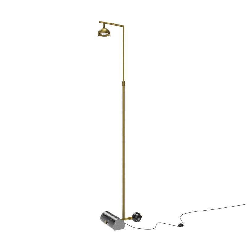 Торшер 30*24*215 см, LED*13W, 3000K, Maytoni Pikant MOD372FL-L10BS3K, латунный