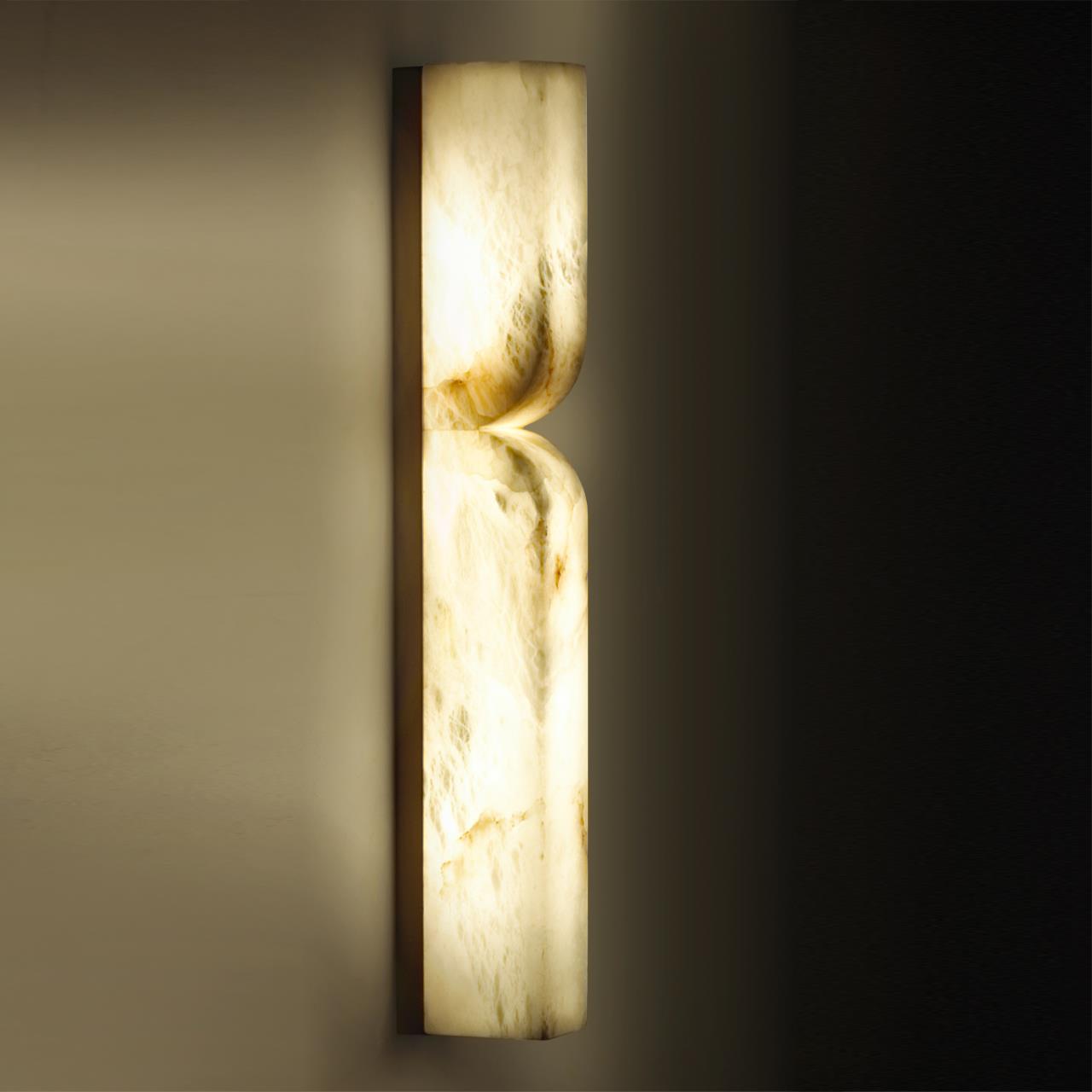Бра 10*6,5*60 см, 1 LED*18W, 3000 К, Odeon Light Marbella, латунь 6685/15WL