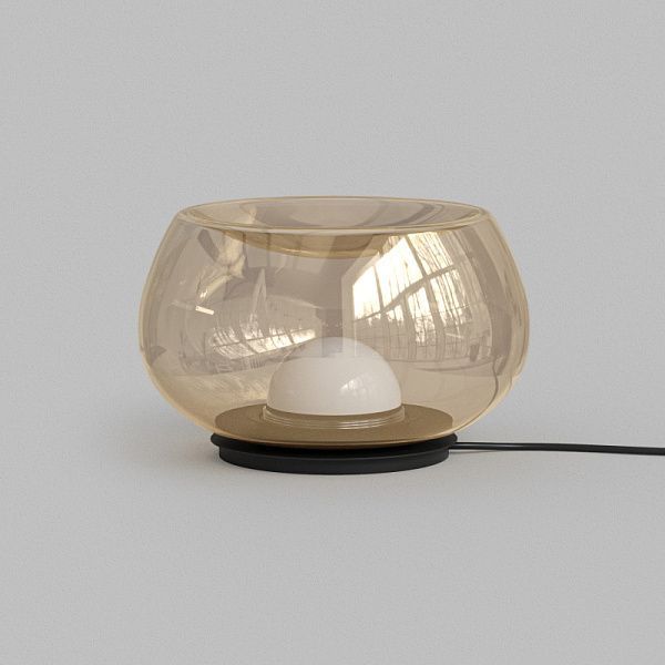 Настольная лампа 22 см, 12W, 3000K, Denkirs Floa DK6747-BK+AM, черный