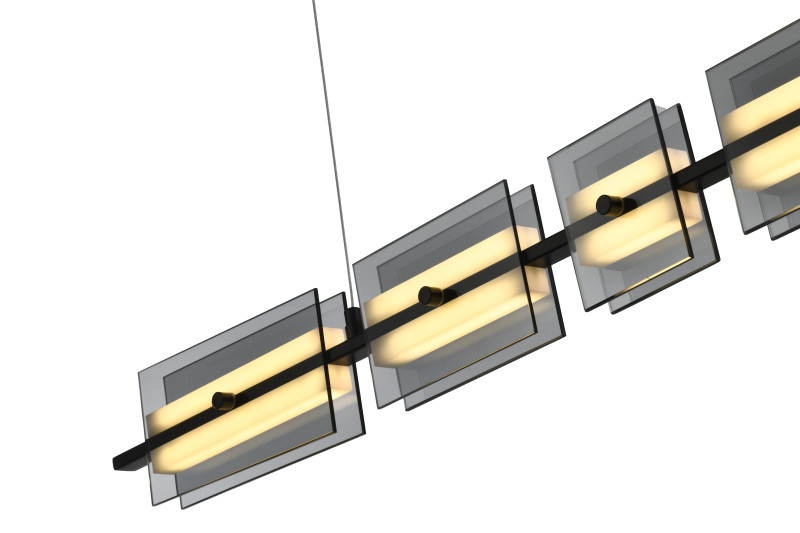 Подвесной светильник 100**150 см, LED, 18W, 3000K-6000K Zortes Loft ZRS.1802.100, черный