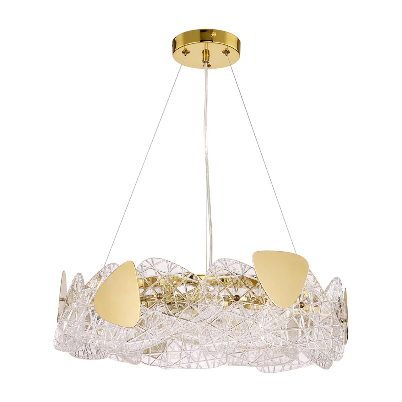 Люстра подвесная 48*115 см, 6*E14 Lumion Queeny 6582/6 золотой