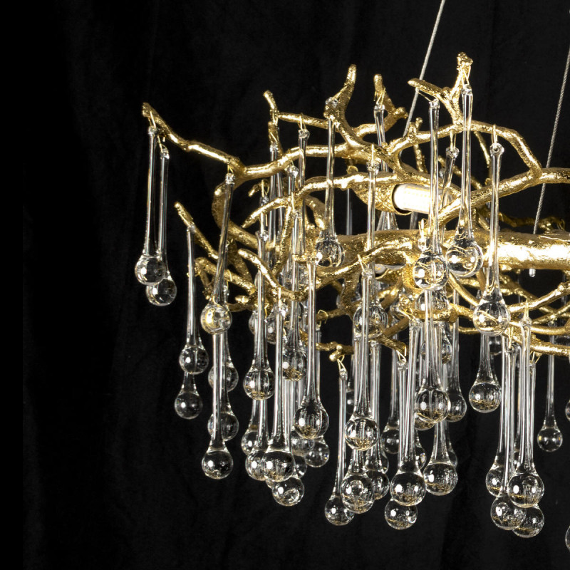 Подвесная люстра 100 см, 10*G9 золото Loft It Bijout 10068/1000 GD