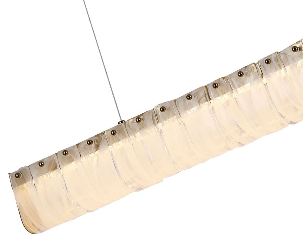 Подвесной светильник 90 см, 32W, 3000K, Kink Light Гэлли 07599-90L,36, латунь