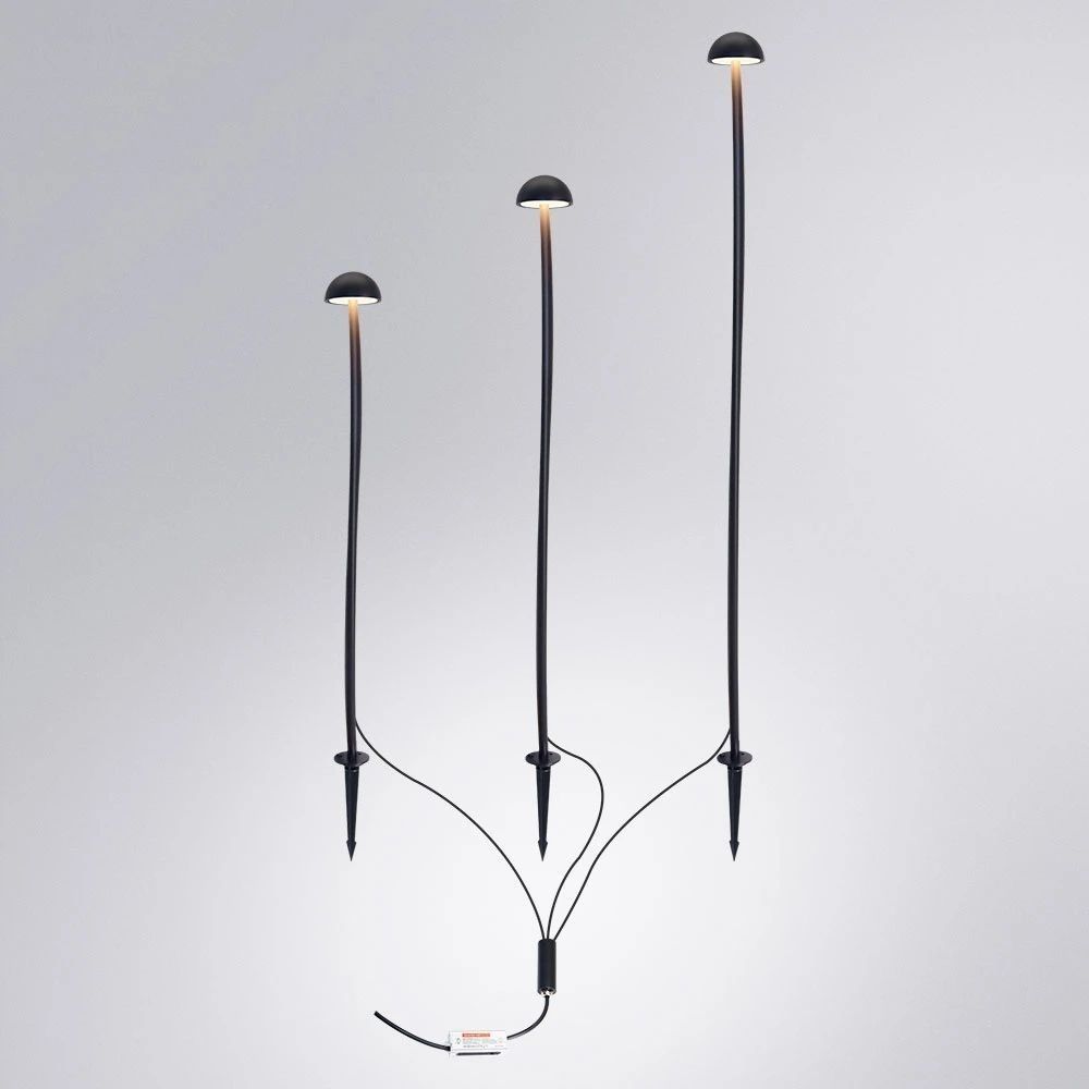 Грунтовый светильник 10,5W, 3000K, Arte Lamp MOTUS A1081PA-3BK, черный