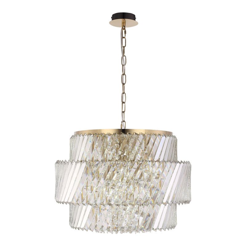 Подвесная люстра *55*170 см, 12*E14*40W, ST-Luce RITZ SL6138.303.12, латунный