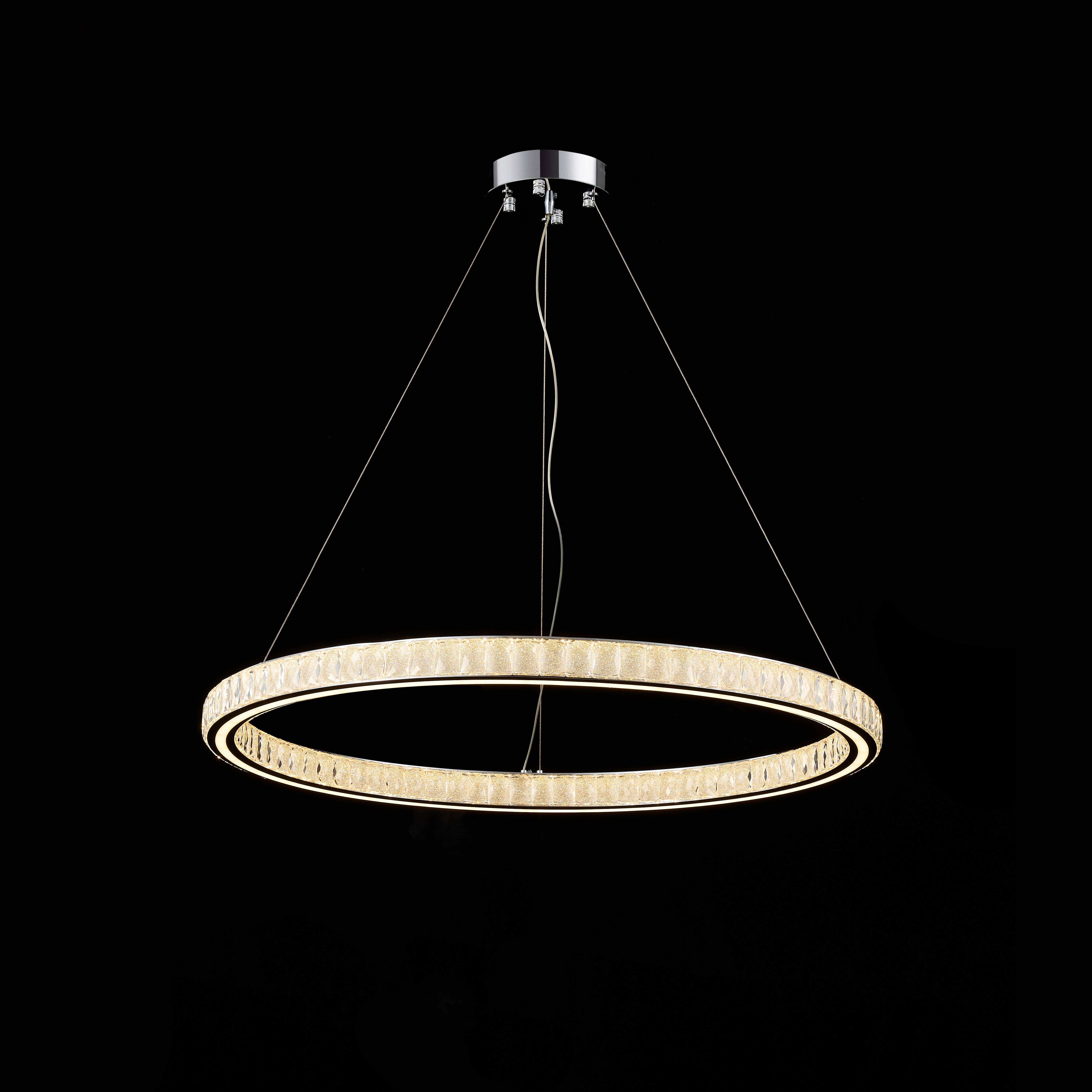 Люстра 800*50, LED, 260W 3000-6000K NewRgy Cristallo A21-ф800*H50 CHROME, Хром