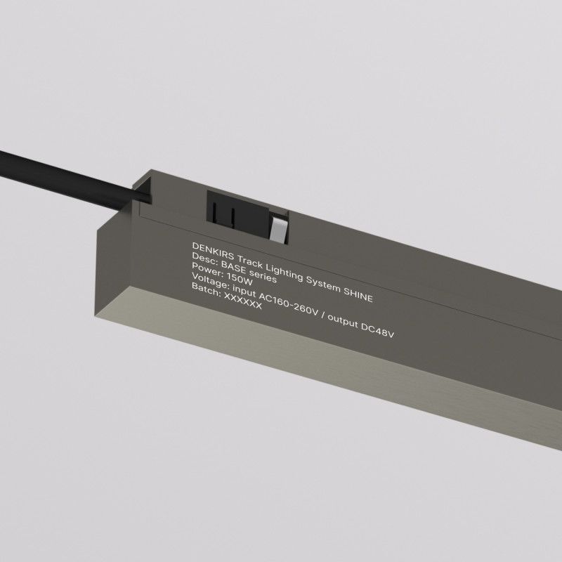 Блок питания 48V, 150W, 32*1,9*3,7 см, Denkirs SHINE BASE TR5739-DN/1, никель алюминий