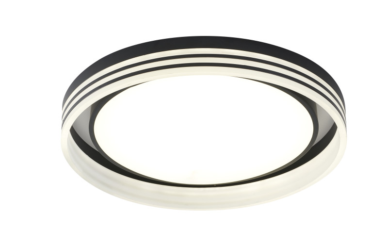 Накладной светильник 50*7 см, LED, 92W, 3000K-6000K Zortes Adel ZRS.1200.03, черный