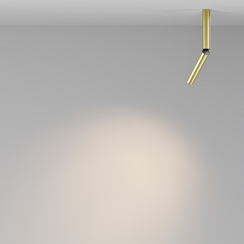 Потолочный светильник 3*30,6 см, LED 6W 3000K Maytoni Technical Ceiling Focus T C142CL-6W3K-BS латунь