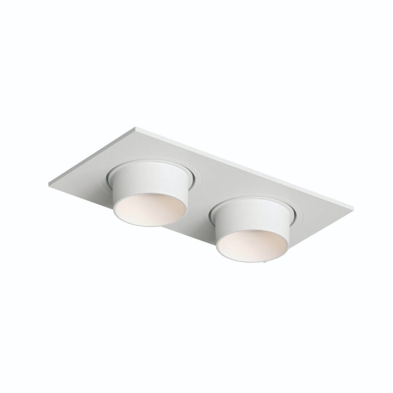 Светильник встраиваемый 17,3*9,3*5,1 см, вр 16*8 см, 2*GU5.3*15W, Denkirs Rond DK3122-WH, белый