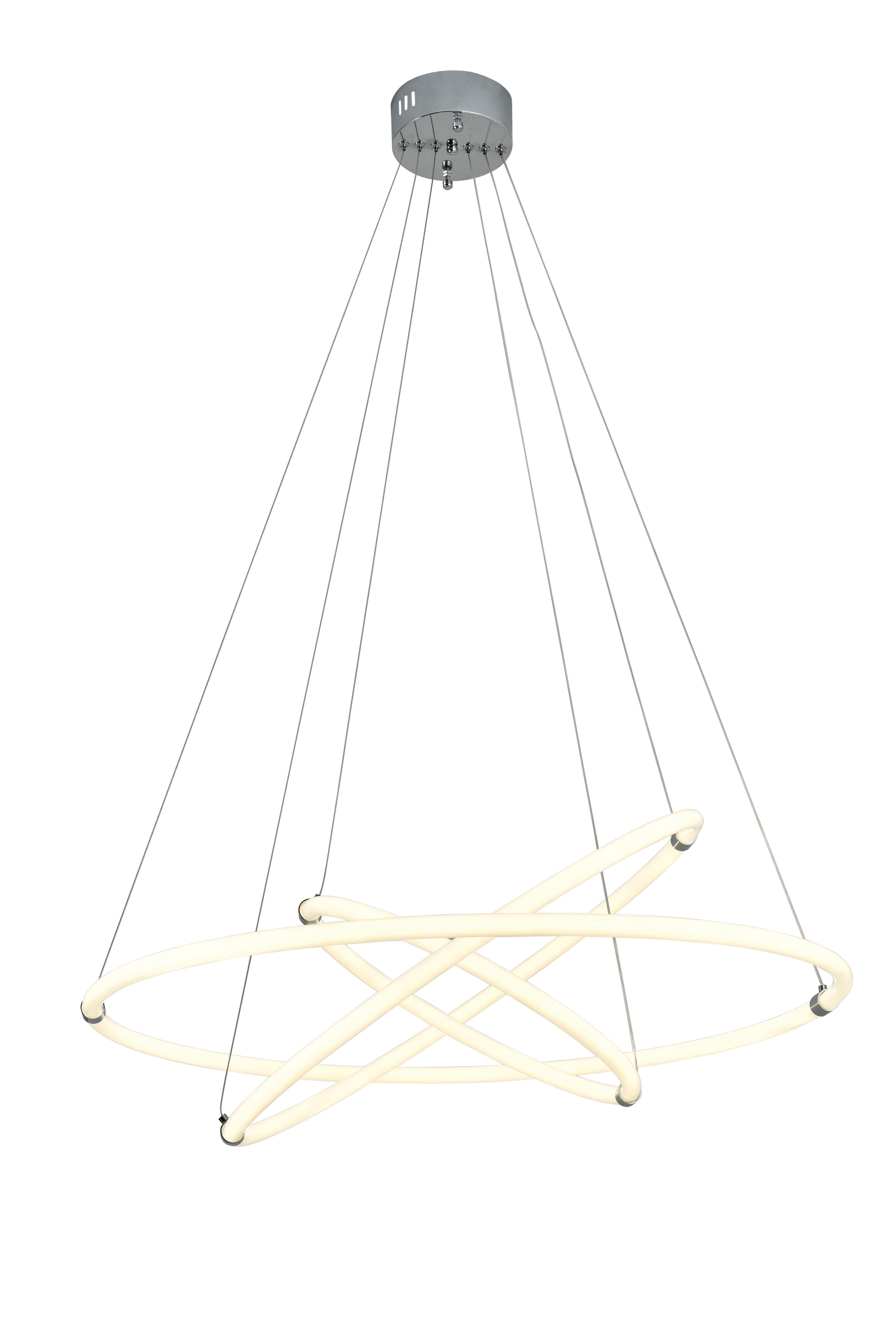 Светильник подвесной 80/60/40 см, LED 174W 4000K хром Zortes Blasy ZRS.57793.174