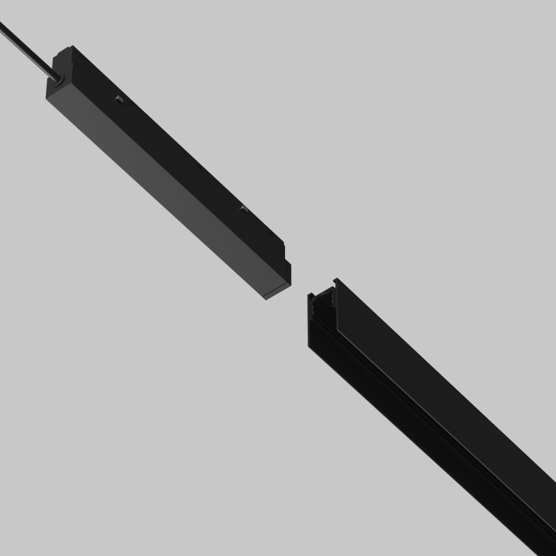 Адаптер 22,5*2,2*4,3 см, 100W, Maytoni Technical Magnetic track system Exility накладной черный TRA034DR-100W-DD-B черный