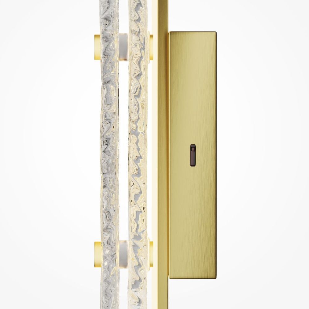 Настенный светильник 41 см, 7W, 2700-4000K, Maytoni Frostum MOD439WL-L7BSK, латунь