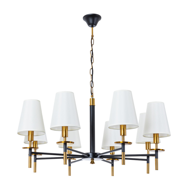Люстра 86*47 см, 8 E14*40W,  К, Arte Lamp Riccardo A4075LM-8BK, Черный