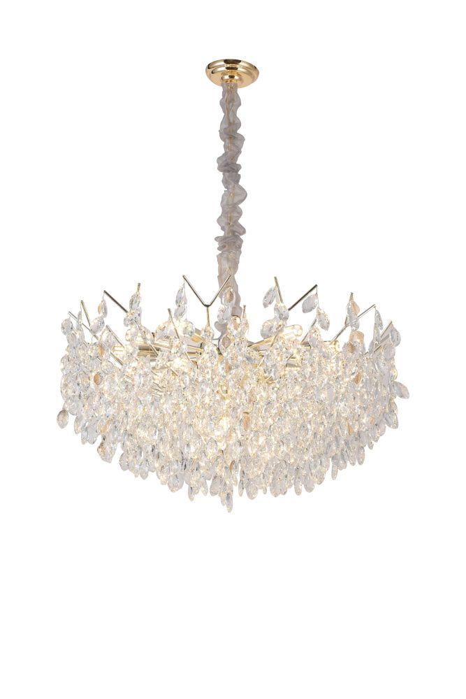Люстра Ø800 x H500, мм, 18*40W (720W), GOLD (Золото) NewRgy 516-800GD GOLD